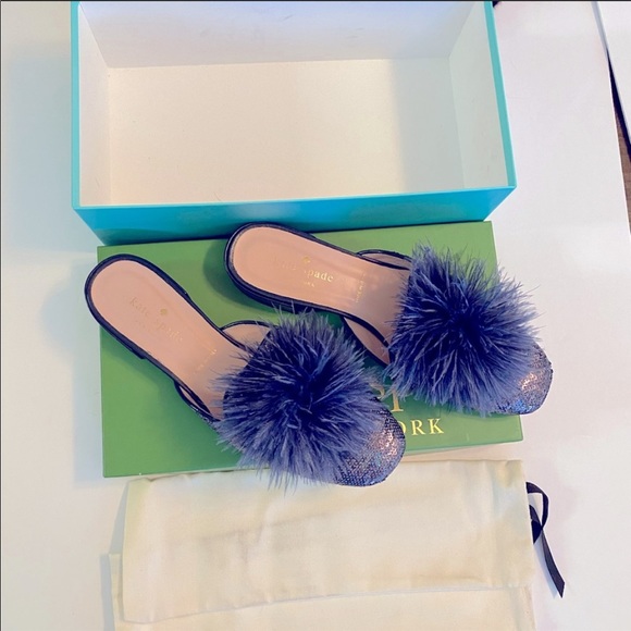 🎉HP🎊 Kate Spade Gala Iridescent Sequin Mules - Picture 6 of 11